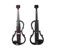 Electric 4/4 Violin Carbon Fiber Professional Technology Advanced Roses Electric Violin With Shoulder Headphones