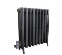 Electric 4 Column Sovereign Cast Iron Radiator 660mm (H) X 570mm (W) Ral 7016 Anthracite Grey