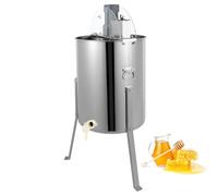Electric 4-Frame Honey Extractor - Stainless Steel Beekeeping Equipment with Clear Lid & Quiet Motor - Fast & Efficient Honey Spinner for Bee Farmers & Hobbyists