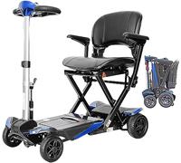 Electric 4 Wheel Mobility Scooter Automatic Folding Lightweight with LED Headlight & Suspension