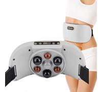 Electric Abdominal Heating Belt, Electric Bian Stone Tummy Kneading Instrument, 3 Modes/3 Levels Of Intensity Adjustment/15-minute Self-stop, for Abdominal, Back, Neck