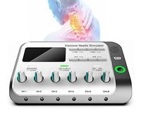 Electric Acupuncture Stimulator Machine - Multi-Functional Electronic Treatment Device with 6 Output Channel for Relaxation and Muscle Stimulations