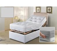 Electric Adjustable Bed Fitted Sheet - Double EXTRA LONG 4'6 x 6'6" (54" x 78") 300 Thread Count Percale Material - Hand Made to Order - 13" (33cm) (Silver)