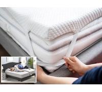Electric Adjustable Bed Memory Foam Mattress Topper 1 INCH Single Extra Wide/Long 3'6 x 6'6 (42 x 78) Orthopaedic Pressure Relief with Washable & Removable Cover, HAND MADE TO ORDER