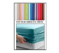 ELECTRIC ADJUSTABLE BED SMALL DOUBLE 4' X 6' 6" EXTRA LONG FITTED SHEETS (48" X 78") 300 Thread Count Percale Material (Cream, 10" Depth)