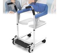 Electric Adjustable Height Lifting Wheelchair for Elderly, Multifunctional Transfer Chair with Bathroom Use, Ideal for Home Bedroom and Sofa Mobility