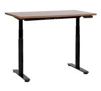 Beliani Electric Adjustable Standing Desk Destinas Brown/ Black 120 Cm 72 Cm