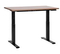 Electric Adjustable Standing Desk DESTINES Brown/ Black 120 cm 72 cm