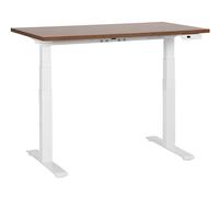 Electric Adjustable Standing Desk DESTINES Brown/ White 120 cm 72 cm