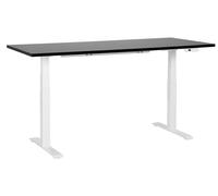 Beliani Electric Adjustable Standing Desk DESTINES Black/ White 180 cm 80 cm, Black
