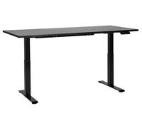 Beliani Electric Adjustable Standing Desk Destines Black 180 Cm 80 Cm