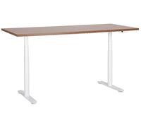 Electric Adjustable Standing Desk DESTINAS Brown/ White 180 cm 80 cm