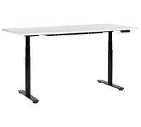 Beliani Electric Adjustable Standing Desk Destinas 180 Cm 80 Cm White/ Black