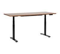 Beliani Electric Adjustable Standing Desk Destinas Brown/ Black 180 Cm 80 Cm