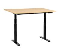 Electric Adjustable Standing Desk DESTINAS Black/ Light Brown 120 cm 72 cm