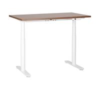 Electric Adjustable Standing Desk DESTINAS Brown/ White 120 cm 72 cm