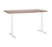Electric Adjustable Standing Desk DESTINAS Brown/ White 160 cm 72 cm