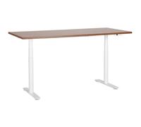 Electric Adjustable Standing Desk DESTINAS Brown/ White 180 cm 80 cm