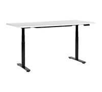Beliani Electric Adjustable Standing Desk DESTINAS White/ Black 180 cm 80 cm, White