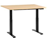 Beliani Electric Adjustable Standing Desk Destines 120 Cm 72 Cm Black/ Light Brown