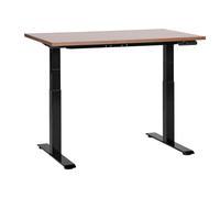 Electric Adjustable Standing Desk DESTINES Brown/ Black 120 cm 72 cm