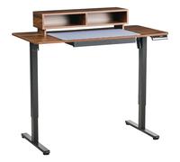 Electric Adjustable Standing Desk LUCAMA Brown/ Black 120 cm 60 cm with USB Port