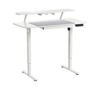 Electric Adjustable Standing Desk WILBANKS White 120 cm 60 cm with USB Port