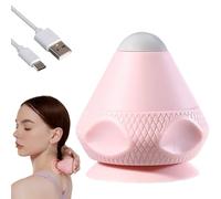 Electric Adsorption Fascia Ball, Massage Ball with Heat and Vibrating Trigger Point Deep Tissue, Mountable Massage Balls with Suction Cup, Myofascial Release, Self Massager Tool (Pink)