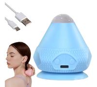 Electric Adsorption Fascia Ball, Massage Ball with Heat and Vibrating Trigger Point Deep Tissue, Mountable Massage Balls with Suction Cup, Myofascial Release, Self Massager Tool (Blue)