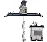 Electric Agitator for IBC Tank, High-Power Mixing Machine with Support Hanger for Medium to High Viscosity Solutions