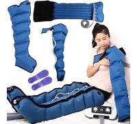 Electric Air Compression Boots Recovery System | Lymphatic Drainage Leg Massager, 6 Cavity Sequential Compression for Circulation Arm Leg Waist Wraps Foot Ankles Calf Massage Machine Pain Relax