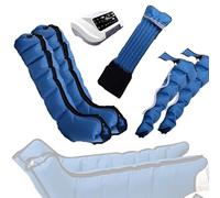 Electric Air Compression Leg Massager - 6 Cavity Lymphatic Drainage Compression Boots, Relieve Leg Pain with Enhance Circulation, with Remote Control, Foot Ankles Calf Massage Machinel
