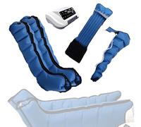 Electric Air Compression Leg Massager - 6 Cavity Lymphatic Drainage Compression Boots, Relieve Leg Pain with Enhance Circulation, with Remote Control, Foot Ankles Calf Massage Machinel