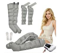 Electric Air Compression Leg Massager with Remote Control, Recovery Boots for Lymphatic Drainage & Pain Relief, 0-240 mmHg Pressure and 0-60 Min Timer, Use at Home or Office