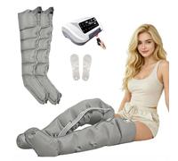 Electric Air Compression Leg Massager with Remote Control, Recovery Boots for Lymphatic Drainage & Pain Relief, 0-240 mmHg Pressure and 0-60 Min Timer, Use at Home or Office
