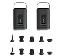 Electric Air Compressor With 5 Adaptors USB Charging Emergencies Light For Mattress Sports Equipment Outdoors Multi Nozzle Electric Air Pumps For Home Outdoor