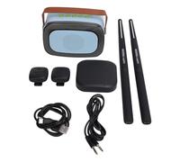 Electric Air Drum Set, 3D Motion Sensing Portable Professional Virtual Drumming Set for Adults Kids Beginners (Black)
