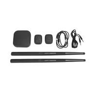 Electric Air Drum Set, 3D Motion Sensing Portable Virtual Drum Kit with Drumsticks for Adults Kids Beginners, Compact Electronic Somatosensory Drum Set for Home Office (Black)