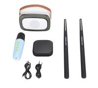 Electric Air Drum Set Virtual Reality Motion Sensing Recognition Portable Air Drumsticks For Kids Adult Beginner Cyan children friends lovers Electronic Drums