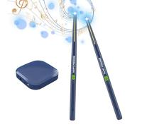 Electric Air Drumsticks Portable Electric Rhythm Drum Sticks with Audio Converter for Beginners Adults Professional Drummer Student (Navy Blue)