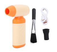 Electric Air Duster 130000RPM Strong Wind Fan for PC Home Cleaning (Orange)