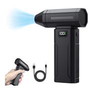 Electric Air Duster, 150000RPM Cordless Air Blower & Compressed Air Cleaner for PC, 5-Gear Adjustable Mini Computer Duster with 6000mAh Battery, Portable Car Duster for Keyboard and Home (1set)