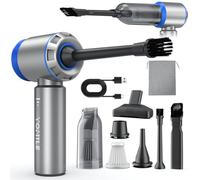 Electric air Duster - 2 in 1 210000RPM Brushless Air Duster & 21000PA Car Vacuum 9000mAh Battery Air Blower Wireless Handheld Vacuum for Car,Office and Home