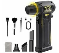 Electric Air Duster-380000RPM Compressed Air Duster, Super High-Speed Air Blower, Replace Compressed Air Cans,Keyboard and PC Clean, Adjustable Air Blower for Outdoors,Car,Home (FE-J35)