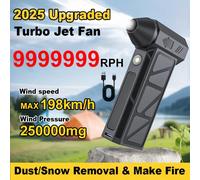 Electric Air Duster - 9999999Rph Super Powerful Cordless Blower, Portable Turbo Fan, Three Speed Adjustable, 4000Mah Fast Charging, Suitable for Cleaning Computers, Keyboards, Homes, Outdoors and 7228