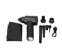 Electric Air Duster Cordless 55000RPM Powerful 3 Speed Adjustable 6000mAh Battery for Keyboard Camera Computer Cleaning Made of Premium ABS Material with 10 Nozzles