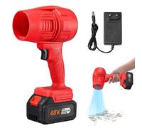 Electric Air Duster Cordless Spray Fan, Handheld Compressed Air Blower Powerful 200 Per Hour Portable Cleaner for Dust Removal Computers Laptops Electronics Office Equipment Reini