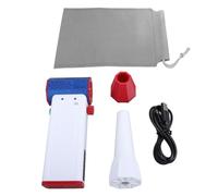 Electric Air Duster Professional 140000RPM Rechargeable Handheld Turbo Fan, Portable Jet Blower with 62m/s Wind Speed, Includes Long Nozzle for Keyboard Car Home Cleaning (White)