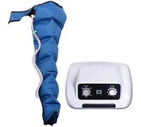 Electric Air Pressure Leg Massager, 6 Cavity Lymphatic Drainage Air Compression Pressotherapy Massager, Arm Leg Waist Wraps Massage Machine Pain Relax (A)