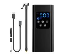 Electric Air Pump - Cordless Smart Cartyre Inflator, Portable Tyre Compressor, LCD Digital Gauge | Car Bike Motorcycle Ball Scooter Van SUV Roadside Preset Pressure Auto Shutoff